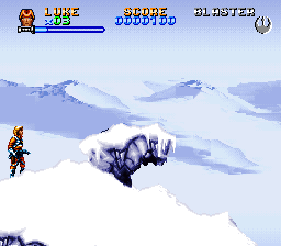 Super Star Wars Empire Strikes Back back cover for Super Nintendo